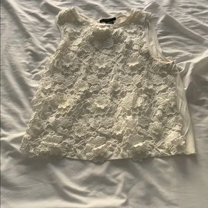 White lace shirt